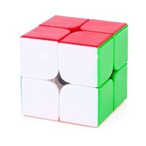 Ragvee Cubes 2X2 High Speed Sticker Less Magic Puzzle Cube Game Toy (2X2) Smooth Swing for Faster Movement