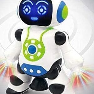RAGVEE Robot with Dance Music Light, Robot for Kids with 3D Flashing Lights, 360 Degree Rotation Toy Robot for Kids