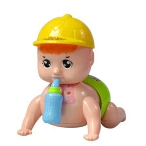 Ragvee Musical Talking Crawling Baby Toy for Babies Kids Infants - Dazzling Lights and Dynamic Sound - Colour as per Stock, Plastic, Pack of 1,Multi Colour