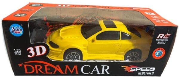 RAGVEE Remote Control Car, 2 Function Remote Control Car, Racing Car, Sports Car, New Model RC Car with LED Light Remote Car for Kids (3+ Years)