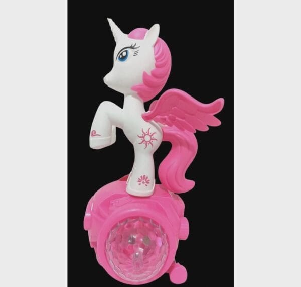 RAGVEE Battery Operated Dancing Lovely Horse Skates Hoverboard Vehicle Toy with 5D Light, Music, 360° Rotation and Bump And go Action for Kids|Boys|Girls - Image 5