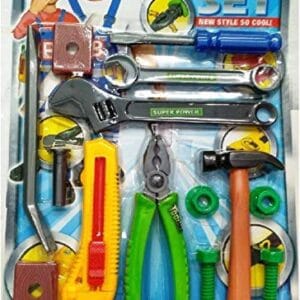 Ragvee Plastic Tool Kit Toys for Kids - Pretend Play Toy, Role Play Engineer Workshop Tool Kit for Kids, DIY Tool Set Play Toys for Kids And Children