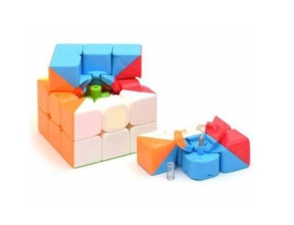Ragvee Cubes 3x3 High Speed Sticker Less Magic Puzzle Cube Game Toy (3x3) Smooth Swing for Faster Movement - Image 7