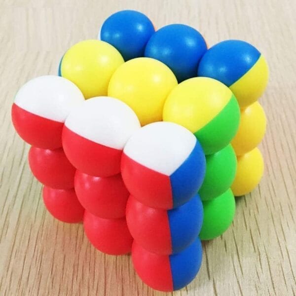 RAGVEE Sticker Less Bubble Cube High Speed Ultra Smooth Round Ball 3x3x3 Magic Cube Out of The Box Cubes - Image 4