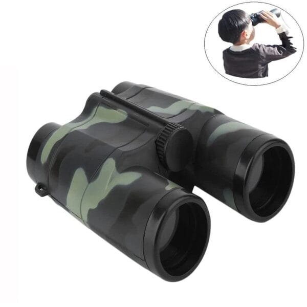 Ragvee Army Style Binoculars Toy for Kids for Birdwatching Outdoor Observing Sports - Spy Gear Binocular Toy with Neck String - Image 6