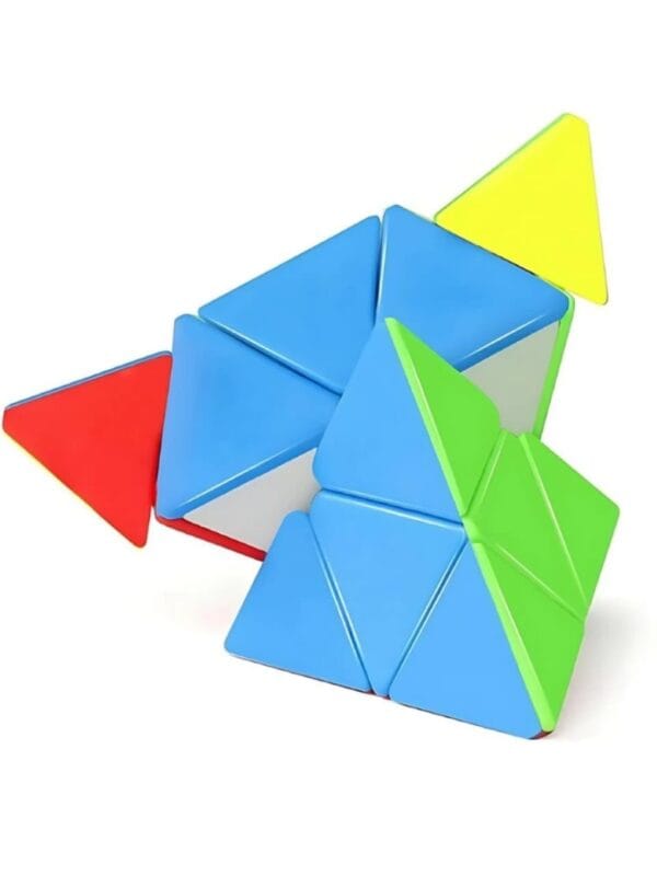 Ragvee Pyramid High Speed Sticker Less Magic Puzzle Cube Game Toy (Pyraminx) - Image 7