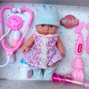 RAGVEE Pretend Play Doctor Play Sets for Girls/Kids Medical Kit Toys with Nurse Doll (25 cm)