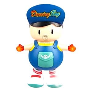 RAGVEE Bump And Go Electric Dancing Boy Cute Music Light Dancing Toy Battery Operated for Kids Baby Electric Toys with Sound