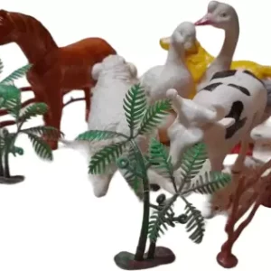 Ragvee Realistic Animal Figure Toy - Farm Animals Toy for Kids, Animal Figure Play set, Educational Toys for Kids, Birthday Return Gifts for Kids, Set of 6 Pcs