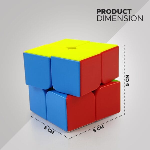 Ragvee Cubes 2X2 High Speed Sticker Less Magic Puzzle Cube Game Toy (2X2) Smooth Swing for Faster Movement - Image 10
