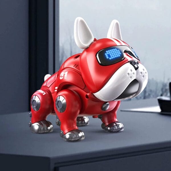 RAGVEE Lovely Kids Robot Dog Machine Electric Pet with Glow Eye Rotatable Head and Movable Limbs/Smart Intelligent Lovely Dog with Demo And Blinking