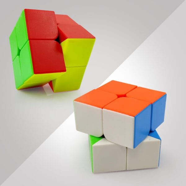 Ragvee Cubes 2X2 High Speed Sticker Less Magic Puzzle Cube Game Toy (2X2) Smooth Swing for Faster Movement - Image 9