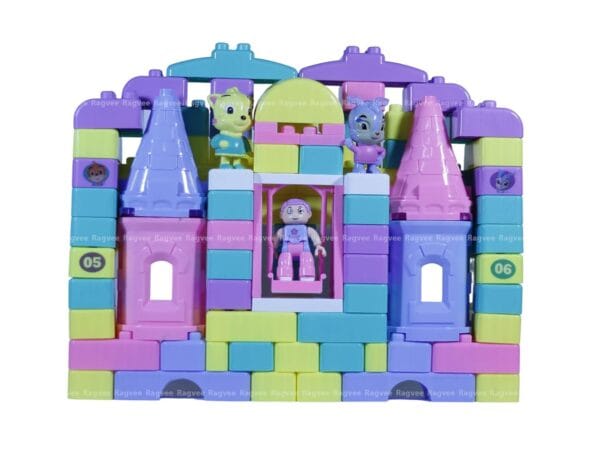 RAGVEE Smart Activity Plastic Big Building Blocks 98 Pcs for Kids, Puzzle Toys for Children Educational And Learning Toy for Kids, Girls And Boys - Image 8
