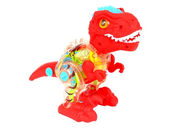 RAGVEE Walking DIY Disassembly Dinosaur Music Lighting Transparent Gear Tyrannosaurus Rex Children's Park Toy - Image 9