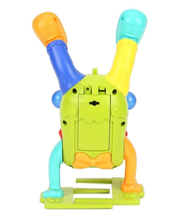 RAGVEE Dancing Joker Crazy Circus Toy- Handstand Funny Cute Clown Joker Toys Dancing Toy Walking Clown Toy with Music And LED Light Upside Down Fun Moving Toy Babies Toddlers And Kids - Image 2