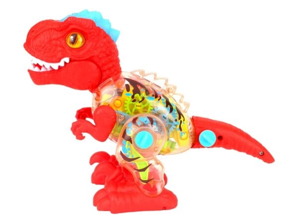 RAGVEE Walking DIY Disassembly Dinosaur Music Lighting Transparent Gear Tyrannosaurus Rex Children's Park Toy - Image 2