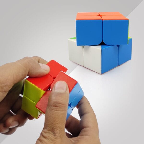 Ragvee Cubes 2X2 High Speed Sticker Less Magic Puzzle Cube Game Toy (2X2) Smooth Swing for Faster Movement - Image 7