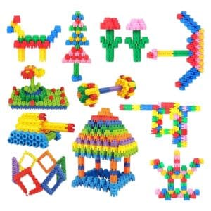 RAGVEE Kid's Smart Hexagon Educational Building Blocks Set (Multicolor) - 80 Pieces
