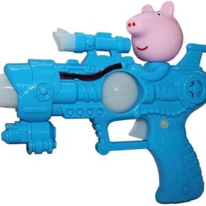 Ragvee Peppa Pig Musical Gun - Cartoon Paappa Pig Gun Kids Music Light and Sound Toy Gun Musical Toy Gun for Kids, Perfect for Birthday, Diwali, Christmas
