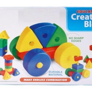 Ragvee Durable Material Educational Creative Blocks for Kids- 17 Pcs Learning Play Set