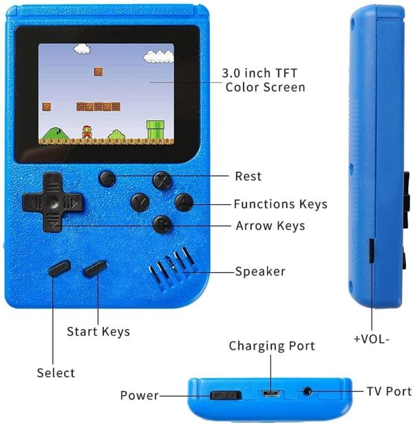 RAGVEE Advance SUP 500 in 1 Games Retro Game Box Console Handheld Game PAD Game box Handheld Gaming Console  (Multicolor) - Image 4