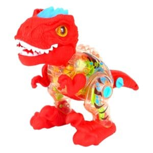 RAGVEE Walking DIY Disassembly Dinosaur Music Lighting Transparent Gear Tyrannosaurus Rex Children's Park Toy