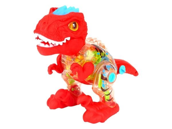 RAGVEE Walking DIY Disassembly Dinosaur Music Lighting Transparent Gear Tyrannosaurus Rex Children's Park Toy - Image 3