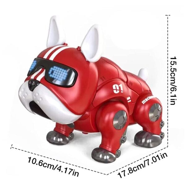 RAGVEE Lovely Kids Robot Dog Machine Electric Pet with Glow Eye Rotatable Head and Movable Limbs/Smart Intelligent Lovely Dog with Demo And Blinking - Image 5