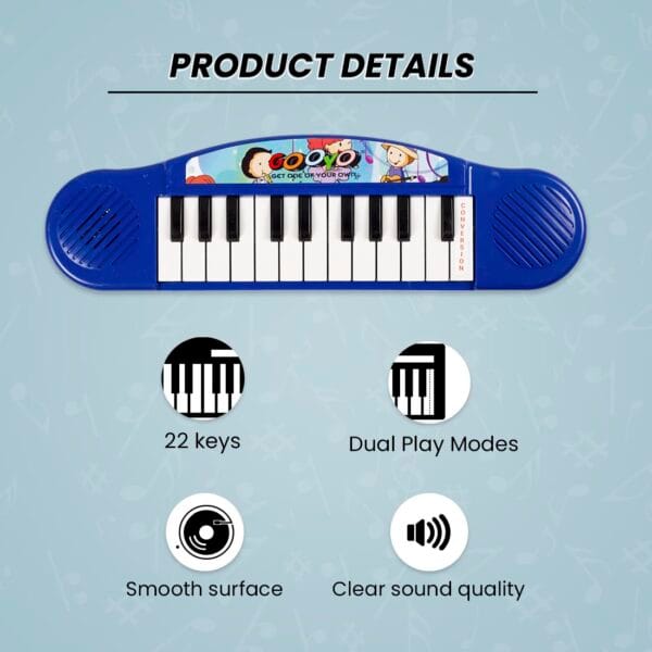 RAGVEE Mini Portable Piano Keyboard Musical Toy for Kids/Babies/Girls/Boys/Gifts | Red Colour, Power Source 2xAA Battery - Image 9