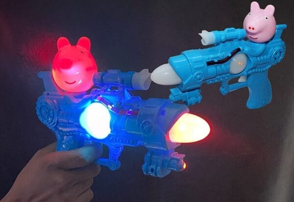 Ragvee Peppa Pig Musical Gun - Cartoon Paappa Pig Gun Kids Music Light and Sound Toy Gun Musical Toy Gun for Kids, Perfect for Birthday, Diwali, Christmas - Image 8