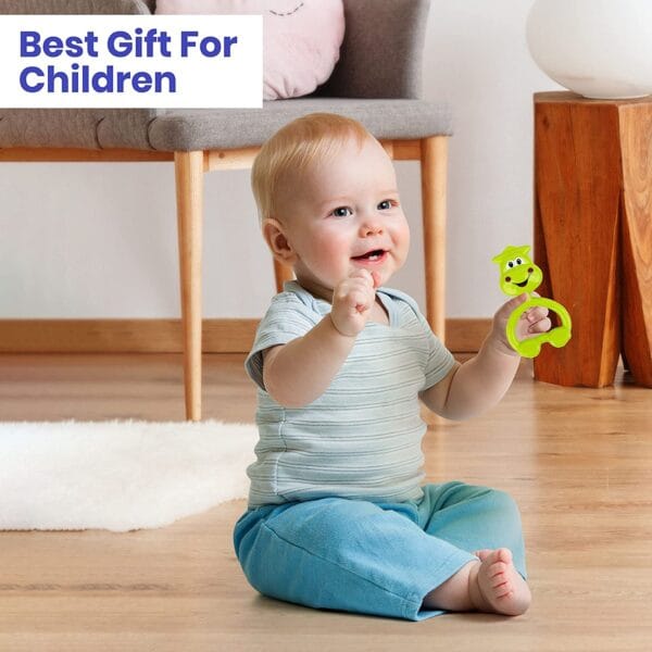 RAGVEE Colourful Plastic Non Toxic combo Set of Attractive Rattle for New Burns Rattle  (Multicolour) - Image 5