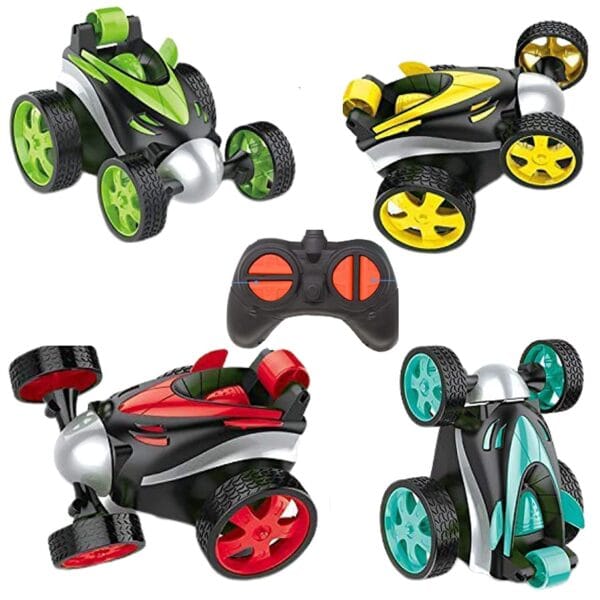 Ragvee Remote Control Stunt Car 360° Rotating Rolling Electric Race Car Toy with USB Charging Cable, for Kids Age 2 Years & Above - High... - Image 9