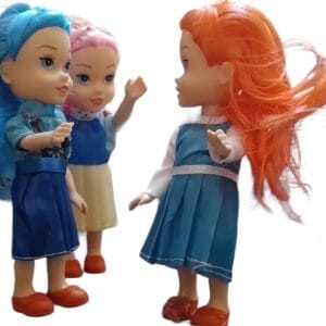RAGVEE Small Doll for Girls Plastic Toy Three Sisters (3 Dolls)