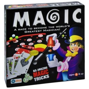 Ragvee Magic Kit Magic Tricks Set, Over 65 Magic Tricks with Toy Wand Magic Set kit for Kids Beginners Birthday Gift