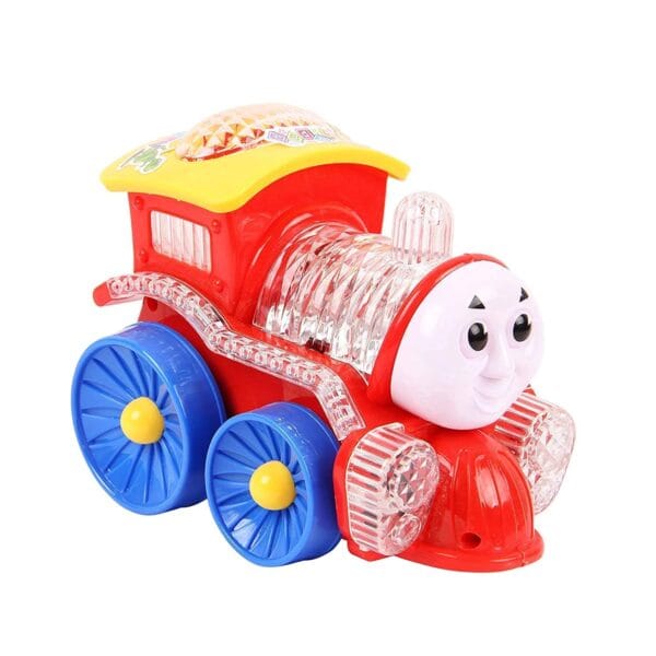 RAGVEE Electric Light Small Train Loco Engine Toy for Kids - Amazing 4D Bright LED Lights and Music - Image 5