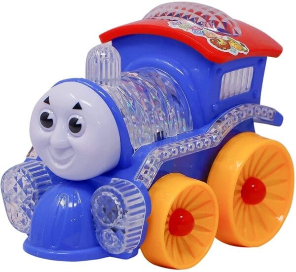 RAGVEE Electric Light Small Train Loco Engine Toy for Kids - Amazing 4D Bright LED Lights and Music - Image 6