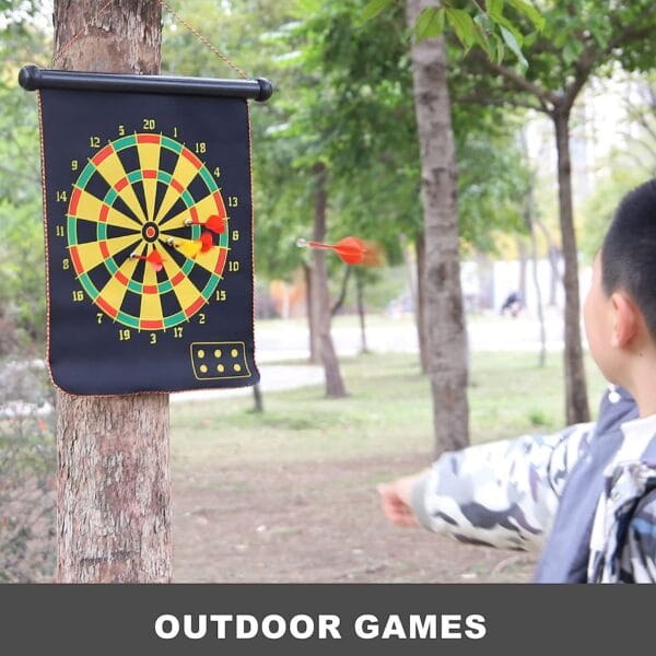 RAGVEE Safety Magnetic Dart Board Indoor And Outdoor Game with 4 Darts Board Dart Board Board Game - Image 2