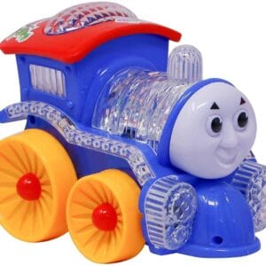 RAGVEE Electric Light Small Train Loco Engine Toy for Kids - Amazing 4D Bright LED Lights and Music