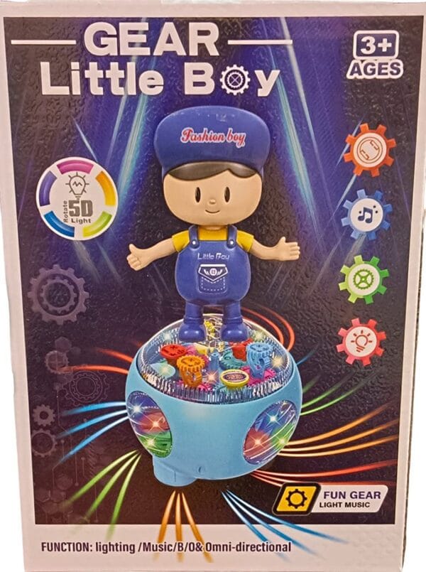 RAGVEE Bump And Go Electric Dancing Boy Cute Music Light Dancing Toy on Musical And Lighting Show Battery Operated For Kids Baby Electric Toys with Sound