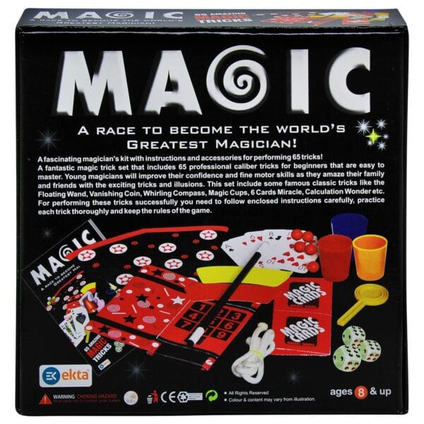 Ragvee Magic Kit Magic Tricks Set, Over 65 Magic Tricks with Toy Wand Magic Set kit for Kids Beginners Birthday Gift - Image 8