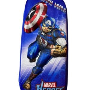 RAGVEE Branded 3D Super Hero Captain America Box Pencil Cases