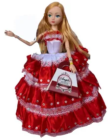 RAGVEE Beautiful Angel Doll 30cm with Traditional Ethnic Dress Materials - Image 2