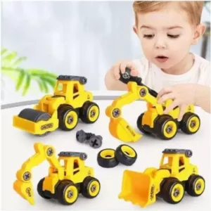 RAGVEE Wisdom Elephant Truck Removable And Assembling Toys for Kids (Yellow And Black)