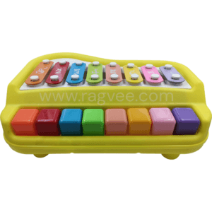 Ragvee 2 in 1 Baby Piano Xylophone Musical Toys for Kids with 8 Keys, Keyboard Xylophone Piano, Preschool Educational Learning Musical Sound Instruments Toys for 1+ Years Old Kids Boys Girls Beginners