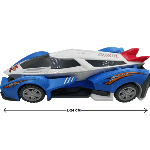Ragvee Deformation 360 Degree Rotating Light Music Transforming Car - Image 2