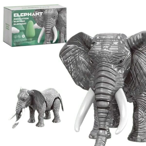 Ragvee Walking Elephant Toy - Elephant Toy Figure with Walking and Realistic Sound, Animal Figure Toy for 3+ Years Old Kids Boys, Girls, Sound Toys for Children - Image 8