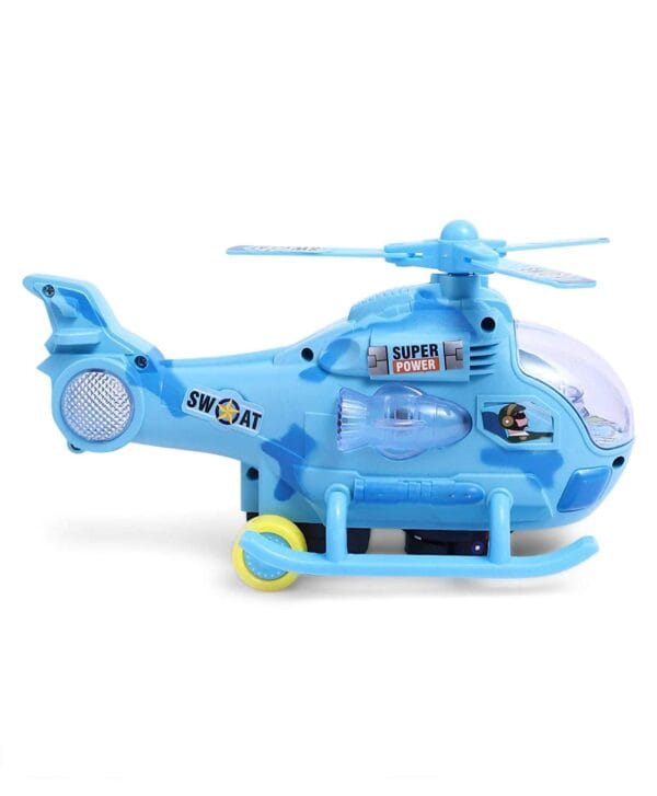 Ragvee Musical and 3D LED Lights Helicopter Toy for Boys Girls, Plane for Toddlers Childrens,(Blue) - Image 7