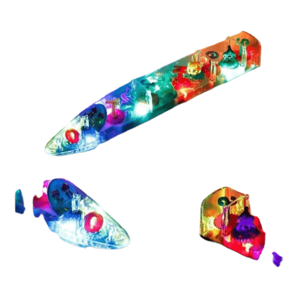 Ragvee Transparent Concept Bullet Train Toy for Kids, Electric Mechanical Gear Race Musical Train, 3D Bullet Train Toy with 360 Degree Rotation Educational Toys ( Multi Color). - Image 6