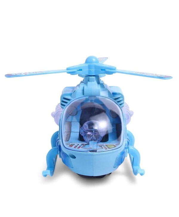 Ragvee Musical and 3D LED Lights Helicopter Toy for Boys Girls, Plane for Toddlers Childrens,(Blue) - Image 2