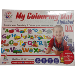 My Coloring Mat Alphabet for Kids | Colouring Mat for Kids Reusable and Washable | Colouring Mats for Kids | Educational Mats for Kids Large Size: 38 X 27 Inches (Ragvee Brand)